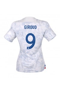 Frankrike Olivier Giroud #9 Fotballdrakt Borte Klær Dame VM 2022 Korte ermer